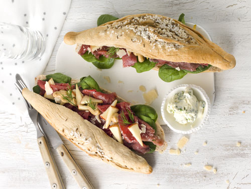 Un sandwich préparé pour une livraison dans Paris